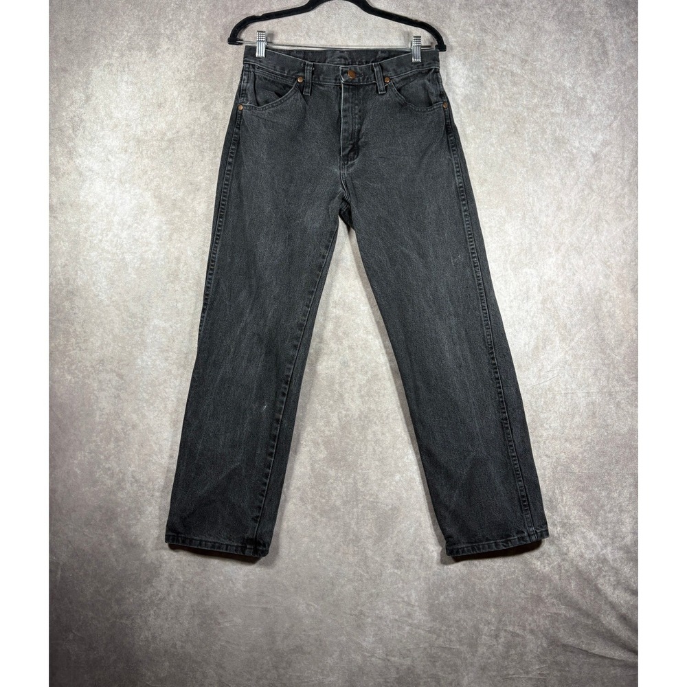 Wrangler Jeans Mens 30x30 Black Cowboy Cut Original Fit 13MWZWK Denim Western